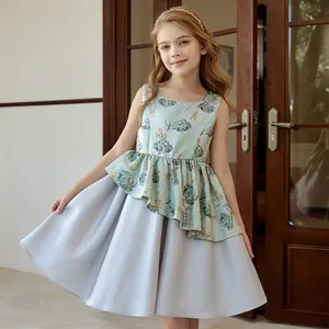 Abbigliamento all'ingrosso per bambini bambina party principessa vestidos de nia vestiti per bambini abiti da ragazza fiore abiti per ragazze bambini