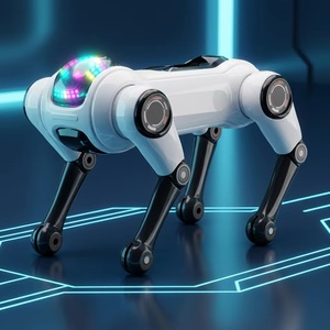 Petit <span class=keywords><strong>Robot</strong></span> <span class=keywords><strong>Chien</strong></span> Intelligent Télécommandé Little Merchant <span class=keywords><strong>King</strong></span>, Contrôle Vocal, Détection de Geste, Éducatif, Cyberpunk, Amusant et Interactif - Product Image 2