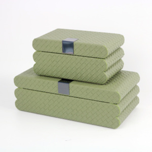 Display PU leather jewellery boxes metal jewelry glass gold travel case Storage Box Organizer Box Packaging