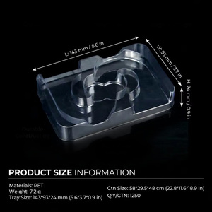 Barquette Alimentaire Multi-Cavités en PET Transparent Jetable pour Chocolats et Sucreries – Emballage Personnalisé - Product Image 2