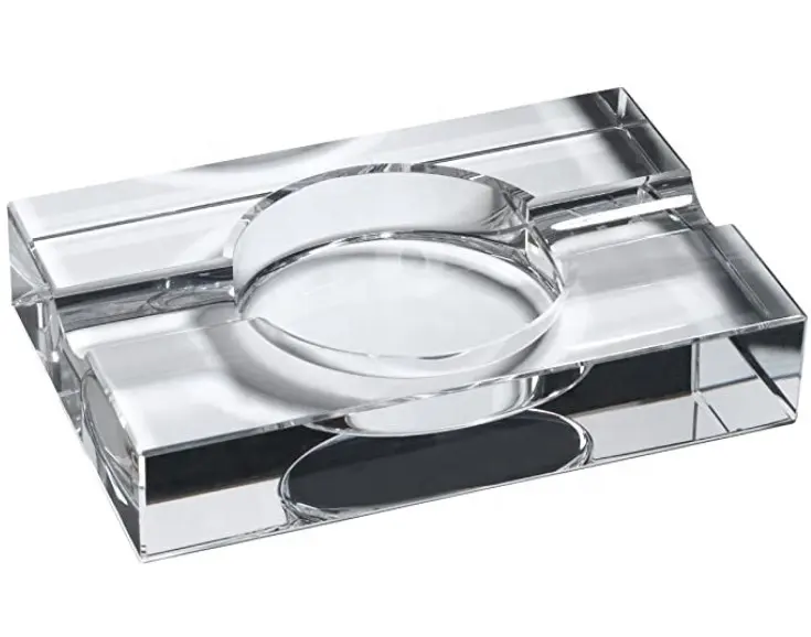 Latest rectangle Visol VASH700 Ember transparent crystal acrylic cigar ashtray