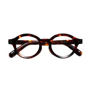 luxury round top quality wholesale men women Eyewear designer blue light block glasses optical frames thick acetate spectacle