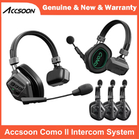 Système sans fil complet Accsoon Como II DECT 400m 9 utilisateurs AI ENC 170g Léger Sans station de base Full-duplex