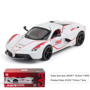 รถโมเดลโลหะ Ferr-ariFXX K ขนาด 1:24 รถไฮเปอร์คาร์สำหรับสะสม พร้อมรายละเอียดภายใน ขนาด 20×8 ซม. - Product Image 5