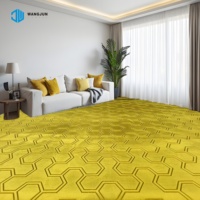 100% Polyester 4*25m Wand-zu-Wand Arabischer Geprägter Teppich für Wohnzimmer Hotel Flur Raschel Nerz-Teppichrollen Dekor Bodenmatte