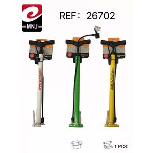 MNJ Air Pump 26702 Bicycle Pump With Hose And Valve Adapter For Bike Tire Inflating - Product Image 3