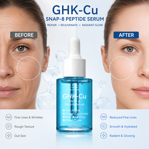 Suero Facial Antienvejecimiento de Marca Privada con Péptidos de Cobre Azul GHK-Cu SNAP-8, Hidratante, Reafirmante, Repara Arrugas, Ilumina la Piel - Product Image 1