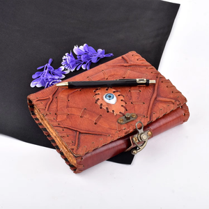 Top Sell 2026 Evil Eye Hocus Locus Leather Journal <b>with</b> <b>Lock</b> Closure Vintage Style Handmade Evil Eye Hocus Locus Leather Journal - Product Image 4