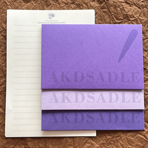 11x16.5cm C6 tùy chỉnh màu tím hoa oải hương logo in logo món quà cưới giấy phong bì thư bên trong màu tím lời mời phong bì - Product Image 5