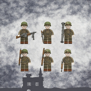 N651-656 Tự Làm Mini Xây Dựng Khối Đồ Chơi Giáo Dục Nhựa Quân Sự Người Lính Và Quân Đội Nước Ngoài Chiến Binh Cho Trẻ Em 5-7 Năm - Product Image 2