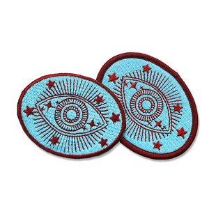 Hot Selling Custom Embroidery Patch Bulk Circle Patch Iron on Sew on for Clothing and Hats Assocceries - Product Image 5