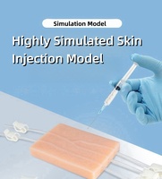 Estudiantes de medicina, enfermeras, modelo de entrenamiento, tubo en Y, almohadilla de práctica de inyección intravenosa, módulo de silicona de grado alimenticio, simulación de sangre
