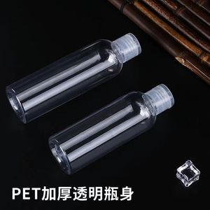 Bouteille en plastique transparente Bingzhang Pet 100ml rechargeable pour cosmétiques et lotions, format voyage - Product Image 1