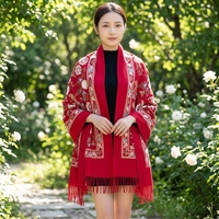 Nouvelle Mode Chaud Pashmina Châle Avec Broderie 2025 Multi Couleur Cachemire Sensation Écharpe pour Dubaï