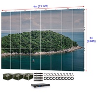 Écran LED de location extérieur 4x3 mètres P2.976, pixels de 2,9 mm, étanche IP65, résolution 8K, HDR10+, 3840 Hz, entretien arrière, extérieur