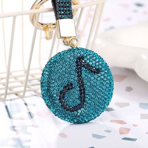New Shiny Diamond Double-Sided <b>Mirror</b> Keychain Cute Cat Portable Mini Folding <b>Crystal</b> Luxury Pendant Metal Keychain Wholesale - Product Image 4
