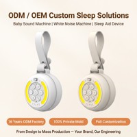 Machine à Sons Apaisants pour Bébé, Fabrication ODM, Personnalisable, Veilleuse, Bruit Blanc, Portable pour Chambre d'Enfant et Voyage