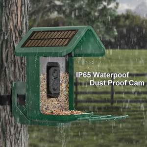 Caméra intelligente à énergie solaire pour mangeoire d'oiseaux 2K en direct Backyard AI Identification automatique Capture d'images de vidéos d'oiseaux en matière plastique - Product Image 4