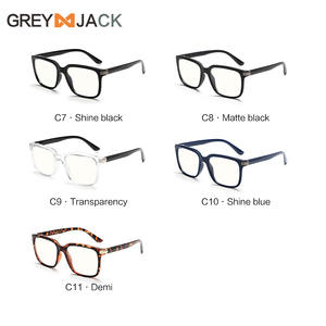 Monturas de gafas cuadradas Tr90 K046op, montura completa, protección contra luz azul, gafas negras unisex para hombres y mujeres - Product Image 3