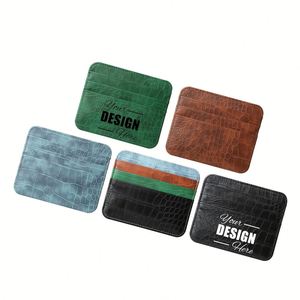 Custom Genuine Leather Credit Card Holder - Minimalist <b>Wallet</b> <b>for</b> <b>Men</b> & Women - Ultra Thin & Travel-Friendly Design - Product Image 1
