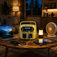 Générateur portable à batterie lithium solaire 200W 400W, pour voiture, maison, camping, banque d'alimentation d'urgence, station d'alimentation portable multifonction
