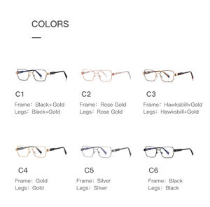 Monturas de Gafas Metálicas para Mujer, Nuevo Diseño, Venta al por Mayor, 3161, Moda, Lujo, Alta Calidad, Ópticas, TR90, Anti-Luz Azul - Product Image 6