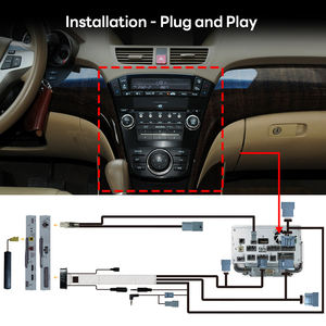Kit de rétrofit CarPlay sans fil et Android Auto spécial pour Acura à écran unique ILX RDX ZDX TL MDX <span class=keywords><strong>avec</strong></span> écran de 5 pouces - Product Image 6