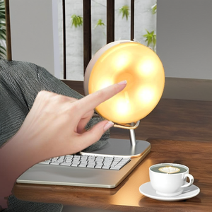 USB có thể sạc lại LED tủ quần áo ánh sáng hiện đại Puck điều khiển cảm ứng thay đổi độ sáng Tủ ánh sáng nam châm Stick-on pin thiết kế không dây - Product Image 2