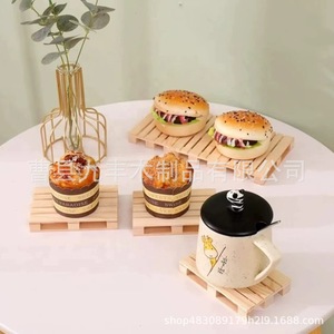 Jiufeng - Posavasos y Manteles Individuales de Madera Maciza 34920, Sin Acabado, Duraderos, Aislantes del Calor, para Café, Té, Decoración del Hogar y Comedor - Product Image 2