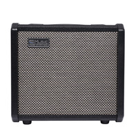 Amplificateur de guitare basse 20W Portable électrique basse Combo Amp petit pour basse pratique Amp intérieur extérieur, noir