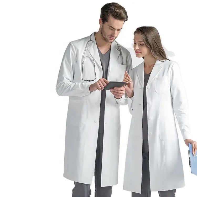 High quality lab coats white unisex uniform scrubs medical hospital beauty oral doctor jackets nurse uniform lab coats