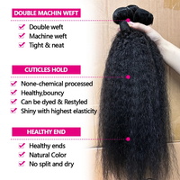 Extensiones de Cabello Humano SDD 12A, Cabello Lacio Y Rizado, 100% Cabello Humano Natural, Extensiones de Cabello Humano de 8-30 Pulgadas