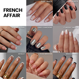 BTArtbox Vente en gros de faux <span class=keywords><strong>ongles</strong></span> courts ovales réutilisables avec colle, couleur unie, gel doux, <span class=keywords><strong>bleu</strong></span> <span class=keywords><strong>marine</strong></span>, couleur unie, <span class=keywords><strong>ongles</strong></span> à presser - Product Image 3
