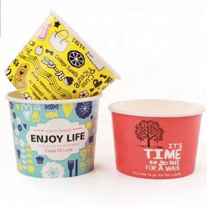 Vasos Desechables con Doble Recubrimiento de PE y Tapas para Helado, con Logotipo Personalizado, en Tamaños de 2/3/4/5/6/8/9/10/12 oz, Tazones de Papel para Helado - Product Image 3
