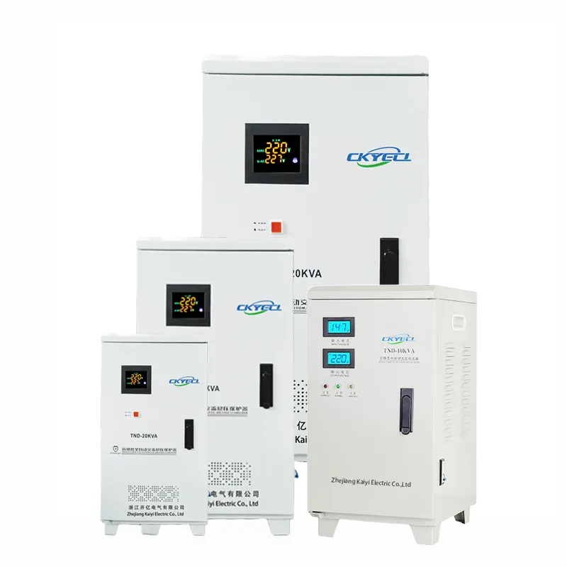 30KVA 30000VA家庭用高精度自動AC電圧レギュレーター単相140V-260V110V 30KW220Vスタビライザー