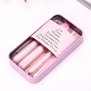 Japonais Dessin Animé <span class=keywords><strong>Hello</strong></span> <span class=keywords><strong>Kitty</strong></span> Rose 7 pièces maquillage Brosse Kit Beauté Ensemble De Voyage de Marque Privée - Product Image 2