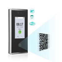 Code QR IP65 Étanche Contrôle d'accès biométrique par reconnaissance faciale/RFID/carte avec interphone vidéo et sonnette sans fil Facepro4-QR/VT-WB