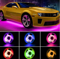 Bande LED intelligente RGB COB WS2811 à pixels adressables, 576 LED, ruban LED flexible, DC12V, pour la décoration intérieure automobile