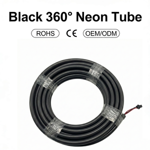 Tira de LED de Silicona Negra Dmx 24v 360 Rgbw, Tubo de Silicona LED Digital <span class=keywords><strong>Neon</strong></span> Pixel 60led/m, Luz LED Negra - Product Image 1