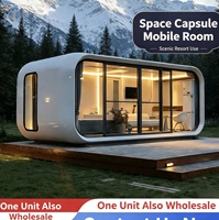 Capsule spatiale personnalisée et cabine conteneur Apple, véranda extérieure étoilée pour hôtels de tourisme panoramique et culturel