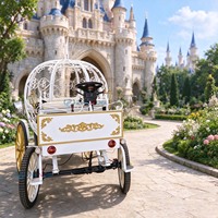 Chariot de princesse citrouille blanc Cendrillon pour mariage et visites touristiques – Modèles les plus vendus personnalisables.