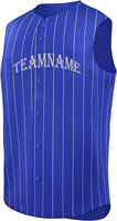Vente en gros OEM de maillots de baseball en maille de polyester à séchage rapide Gilet de baseball sans manches à rayures pour hommes Maillot de softball