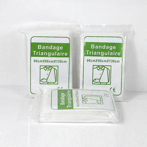 Self-Adhesive Non-Woven <b>Triangular</b> <b>Bandage</b> Medical Emergency Wound Immobilization Accessory for Surgical Use - Product Image 1