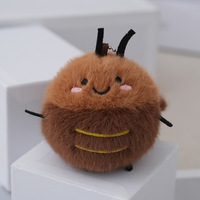 Promotion économique : Porte-clés peluche cafard de 8 cm, mignon, style dessin animé, jouet en peluche, animal en peluche