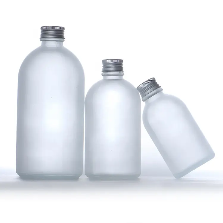 Logo personnalisé 150ml 300ml impression de décalcomanie bouteille d'eau en verre boisson bouteille de jus