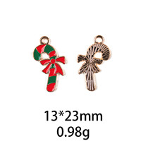 Noël émail dégoulinant alliage bijoux à bricoler soi-même accessoires père noël bonhomme de neige cloche boucles d'oreilles Bracelet petit pendentif