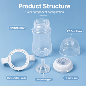 Fabricante OEM de Biberones |   Botella de PP Personalizada con Tetina de Silicona |   Proveedor de Biberones para Bebés Libres de BPA - Product Image 3