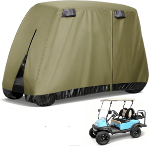 Housse de voiturette de golf OEM 2/4/4+2 places pour Yamaha EZGO Club Car, imperméable, coupe-vent, durable, avec 3 portes à fermeture éclair - Product Image 2