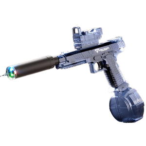 Pistola de Agua de Juguete ZQ, Pistola de Agua Eléctrica Repetidora Grande para Niños y Niñas, Siete Colores Intermitentes, Juego de Agua al Aire Libre, 50-100 fps, 14+ Años - Product Image 1