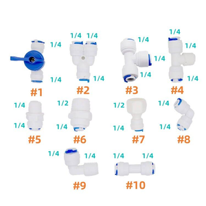 Conector en T de Plástico de Conexión Rápida Universal — Compatible con Sistemas de Ósmosis Inversa, Purificadores de Agua, Cafeteras - Product Image 2